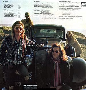 Verso de la pochette du 33 tours